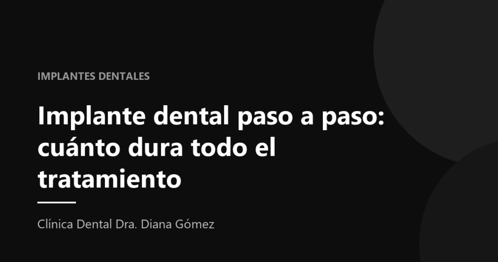 Fases de un implante dental paso a paso y cuánto dura el tratamiento completo